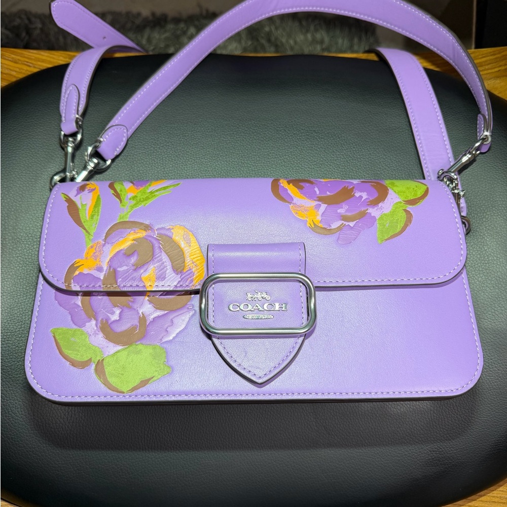 Coach Sholderbag Lavender Floral Crossbody Bag Never worn!!! - Picture 7 of 16